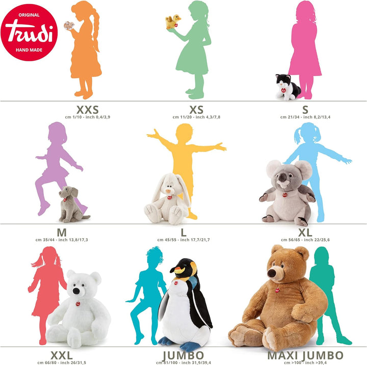 trudi 20872 Klassik Plüschkatze Brad ca. 19 cm, Grösse S, hochwertiges Stofftier mit weichen Materia
