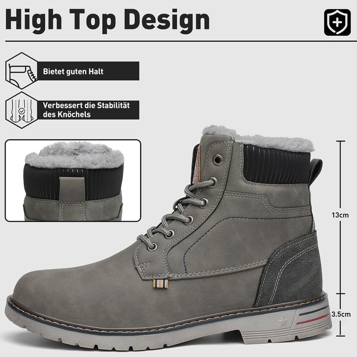 Mishansha Winterschuhe Herren Warme Gefütterte Winterstiefel Damen Wasserdicht Winter Boots 41 EU Gr