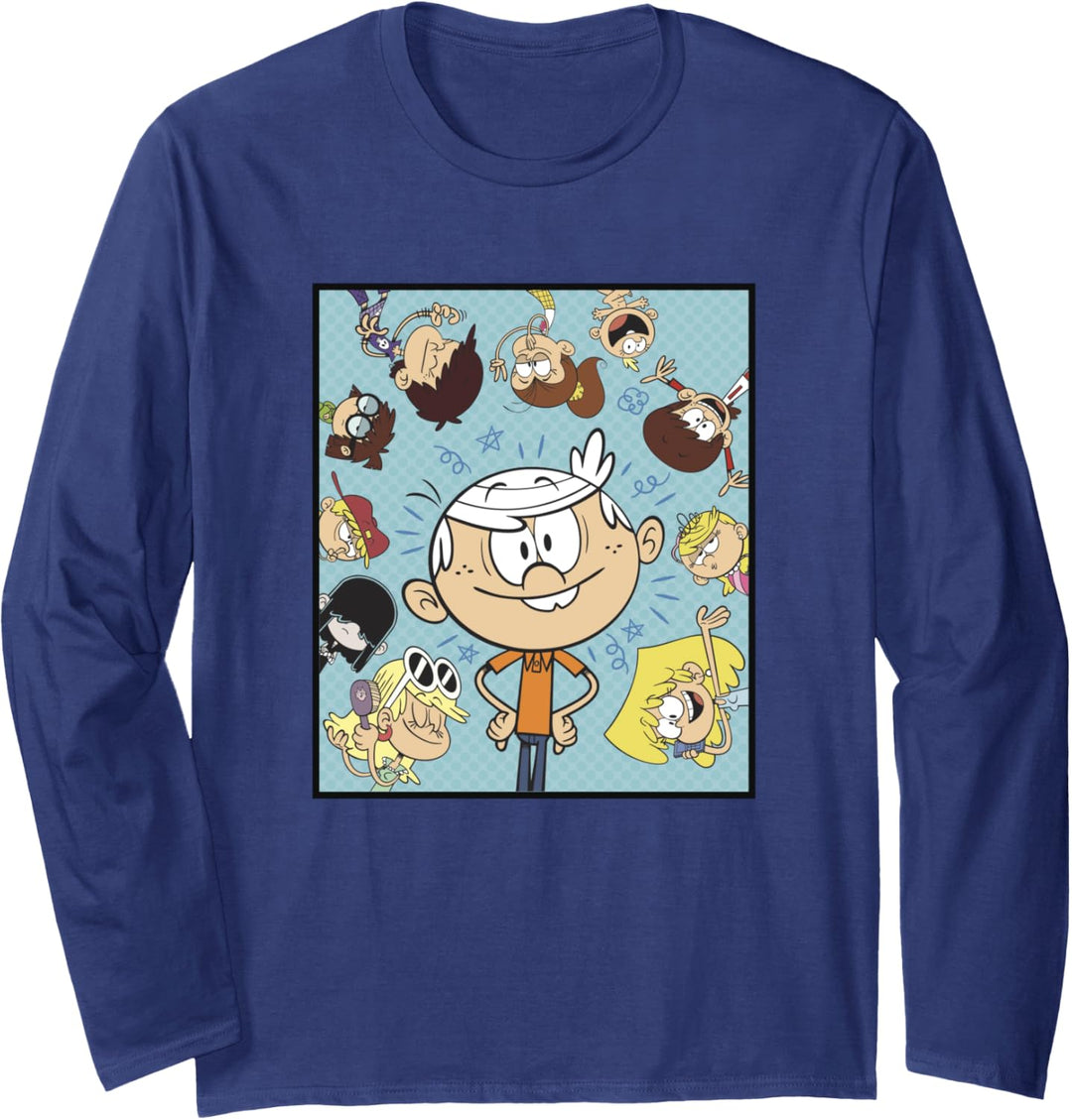 The Loud House Group Circle Portrait Poster Langarmshirt