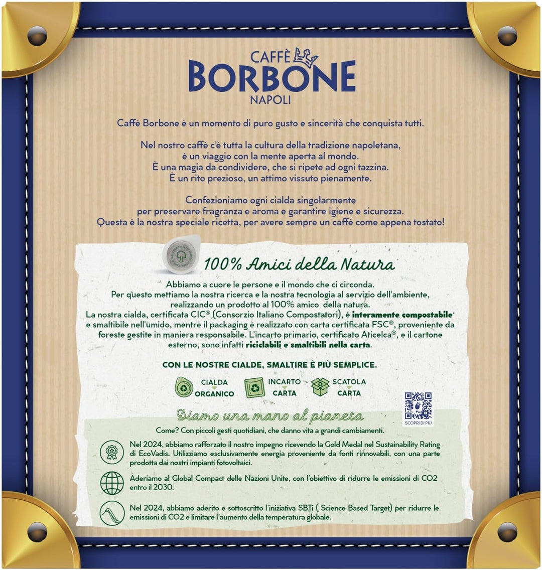 Kaffeepads 44 mm, Caffè Borbone, Miscela Oro-Mischung, Stückzahl: 50, 100, 200, 300, 400, 500 50 Ori