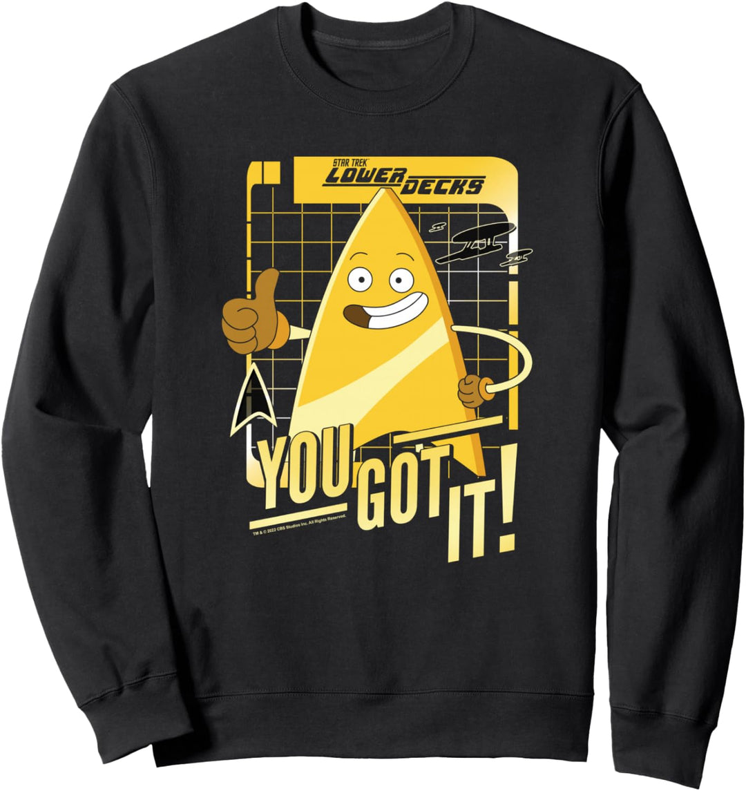 Star Trek: Lower Decks Badgey Inspirational Poster Sweatshirt