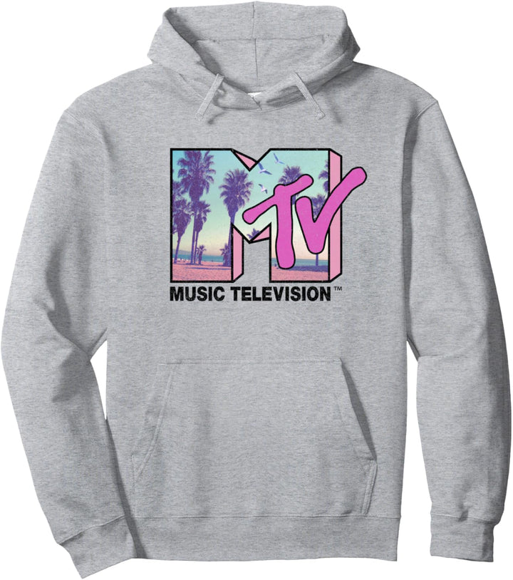 MTV Strand und Palmen Logo Pullover Hoodie