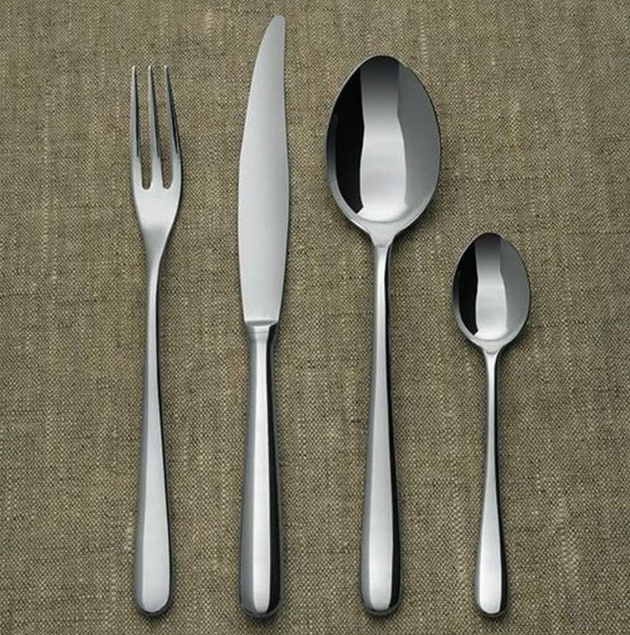 Alessi Caccia Serviergabel glänzend poliert, Edelstahl, 5 x 4.5 x 8 cm