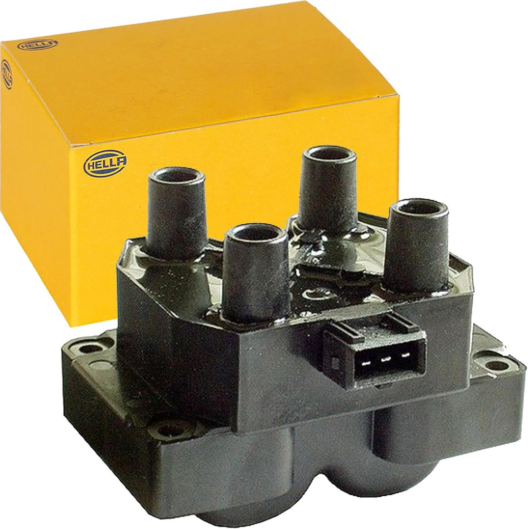 HELLA 5DA 193 175-691 Zündspule - 12V - 3-polig - Blockzündspule - geschraubt