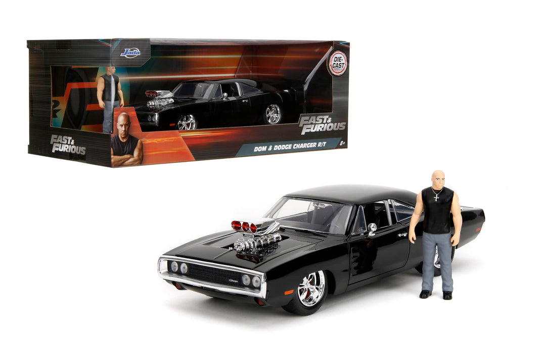 Jada JA30737 1:24 1970 Dodge Charger R/T mit Dominic Toretto Figur