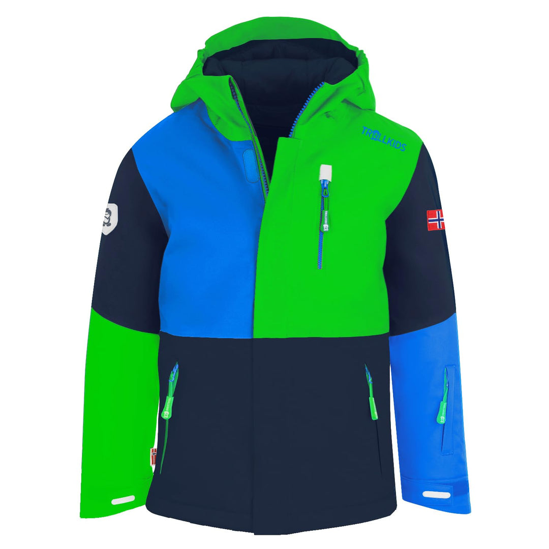 Trollkids Hallingdal Mädchen Skijacke 92 Hellgrün/Blau, 92 Hellgrün/Blau