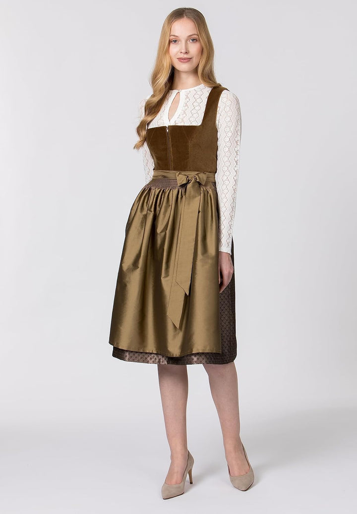 Stockerpoint Damen Dirndl Isola Kleid für besondere Anlässe 38 Olive, 38 Olive