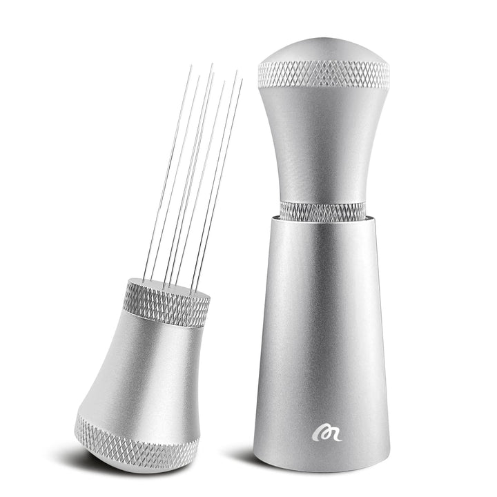 Wdt Tool, Aluminium Wdt Tool Espresso mit Ständer, Kaffee Distributor mit 7 0.3mm Dickem Edelstahl E