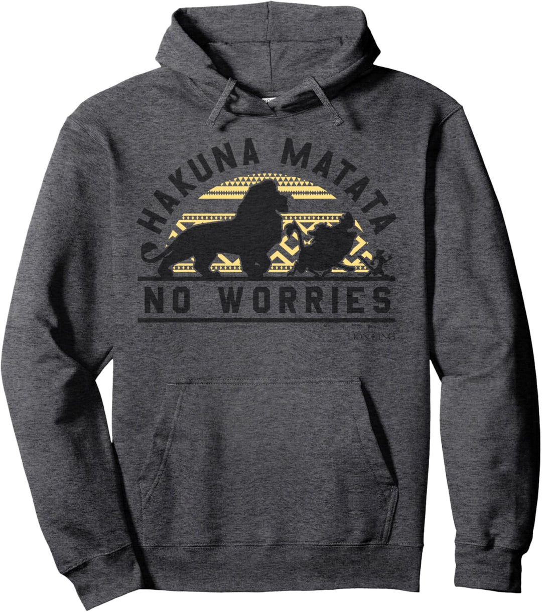 Disney The Lion King Hakuna Matata Geometric Sun Silhouette Pullover Hoodie