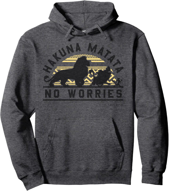 Disney The Lion King Hakuna Matata Geometric Sun Silhouette Pullover Hoodie