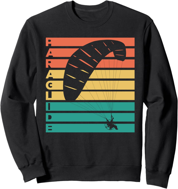 Retro Vintage Paragliding Geschenk für Paraglider Sweatshirt