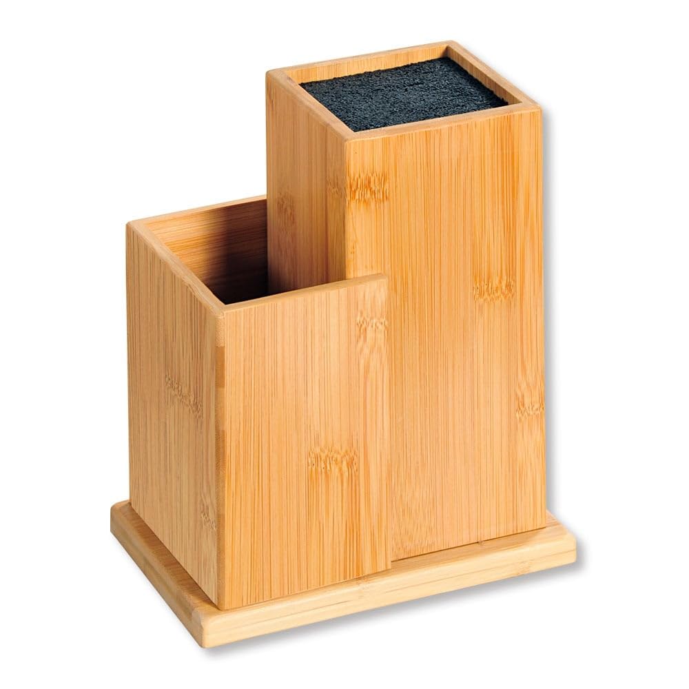 Kesper Messerblock, 58025, Bambus, Masse: 18,5 x 12,7 x 24 cm, Braun