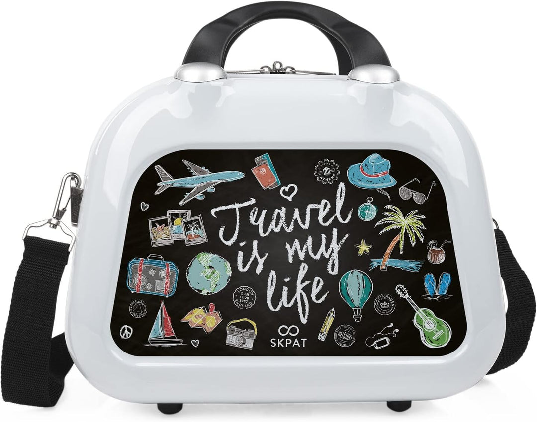 SKPAT - Kosmetikkoffer Hartschale Gross, Beautycase Damen, Trolley &amp; Handgepäck Koffer: Beauty Case