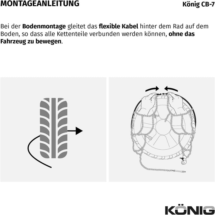 KÖNIG CB-7 104 - Schneeketten 2004015104, 2004015104