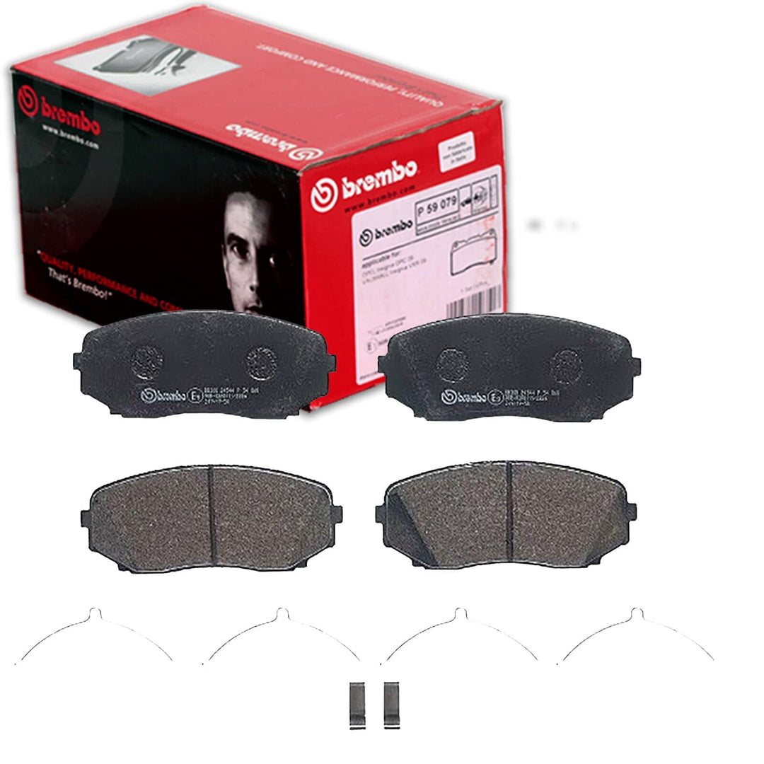 Bremsbeläge Vorne von Brembo mit Zubehör (P 54 060) Bremsbelagsatz Bremsanlage Scheibenbremsbelagsat