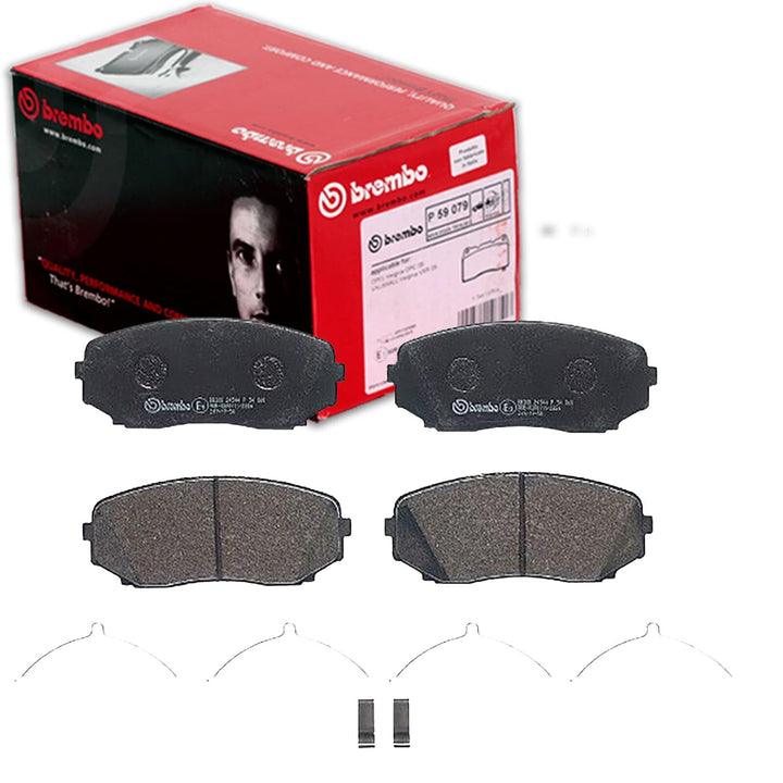 Bremsbeläge Vorne von Brembo mit Zubehör (P 54 060) Bremsbelagsatz Bremsanlage Scheibenbremsbelagsat
