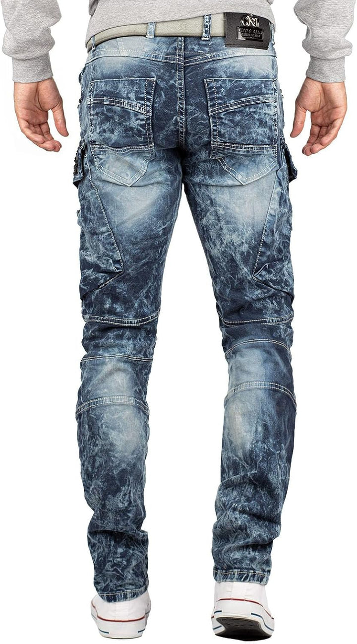 Cipo &amp; Baxx Herren Jeans – Stylische Denim-Mode mit einzigartigem Design, Slim-Fit &amp; Regular-Fit, Bi