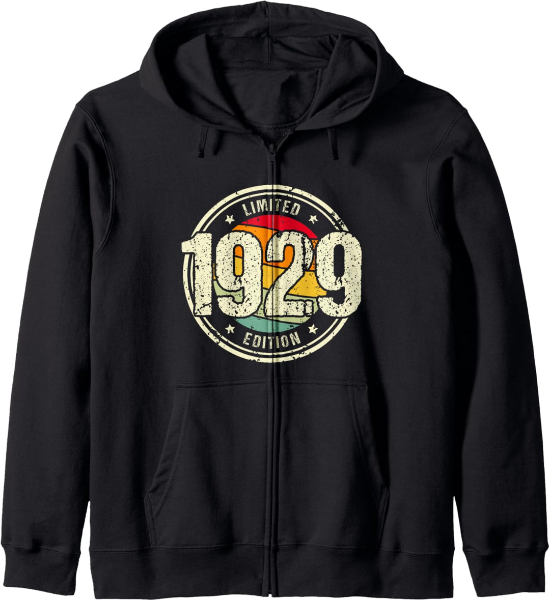 Retro 95 Jahre Jahrgang 1929 Limited Edition 95. Geburtstag Kapuzenjacke