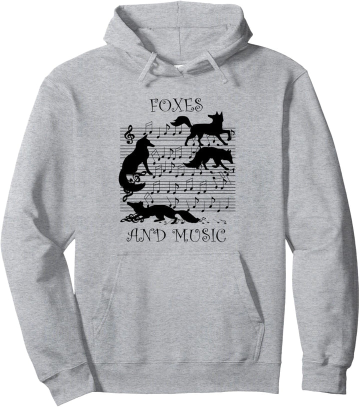 Nature Wildlife Fuchs und Musiker Pullover Hoodie
