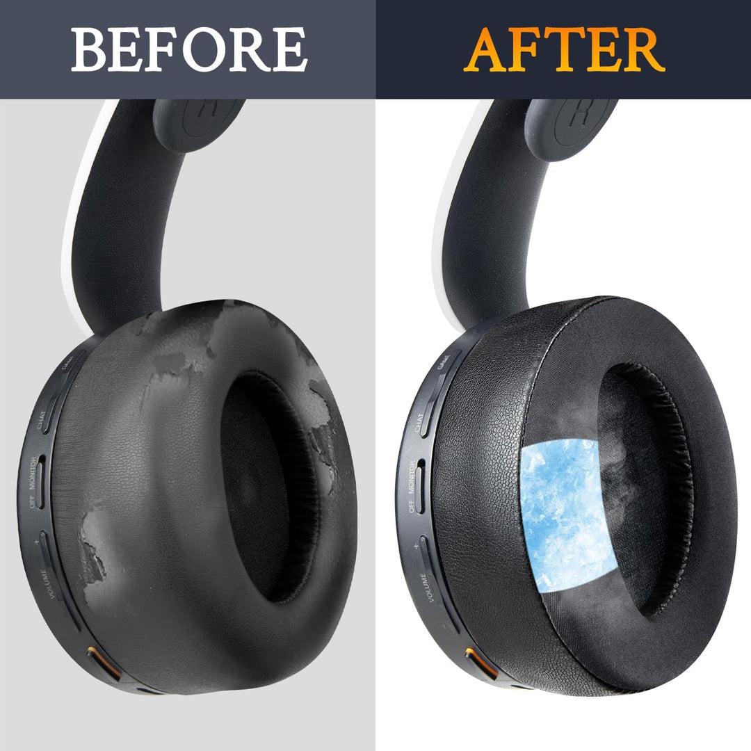 SOULWIT Kühlgel Ersatz Polster Ohrpolster für Sony PS 5 Puls PS5 3D Wireless Headset, Ersatzpolster