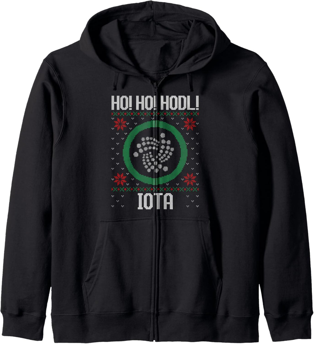 Ho Ho HODL Iota - Fun Iota Cryptocurrency Gear Kapuzenjacke