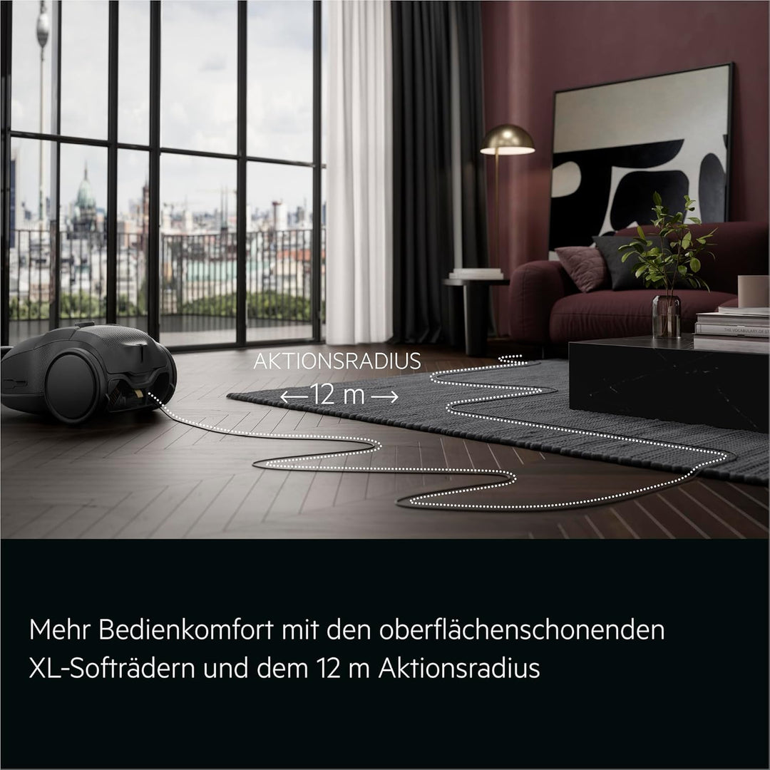 AEG Staubsauger mit Beutel, Leise 69 dB, HEPA‑Filter für Hygienisch Saubere Luft, 5 L Staubbeutel, M