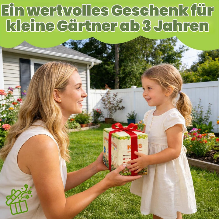 Gartenspielzeug Kinder ab 4 Jahre: Kinder Gartenarbeit Set mit Handschuhe, Schürze,Giesskanne,Pflanz