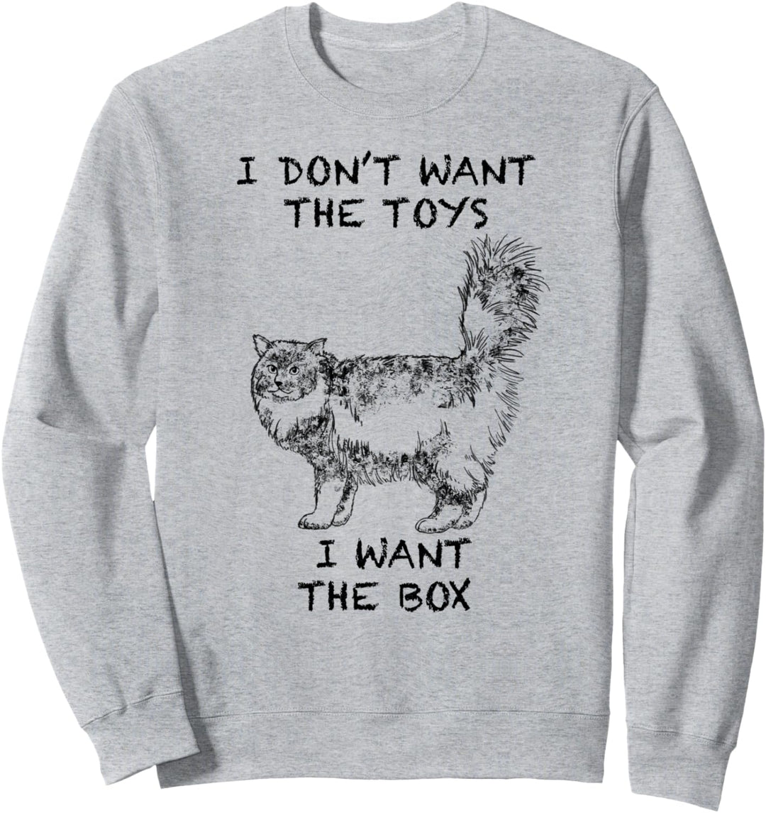 Sibirische Waldkatze Katze Zitat Hand gezeichnete Kunst Sweatshirt