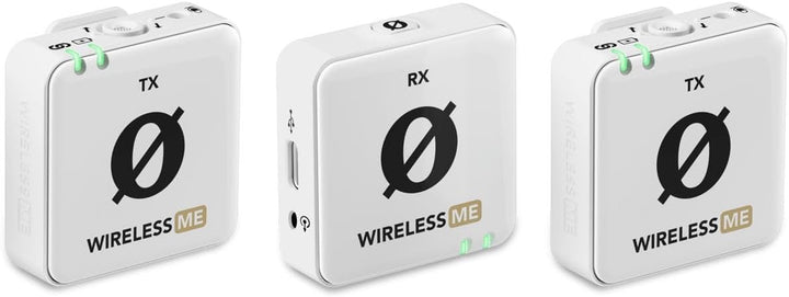Rode Wireless ME Dual Mikrofon-Funksystem Weiss + 2x Lavalier GO Weiss + 2x Keepdrum Fell-Windschutz