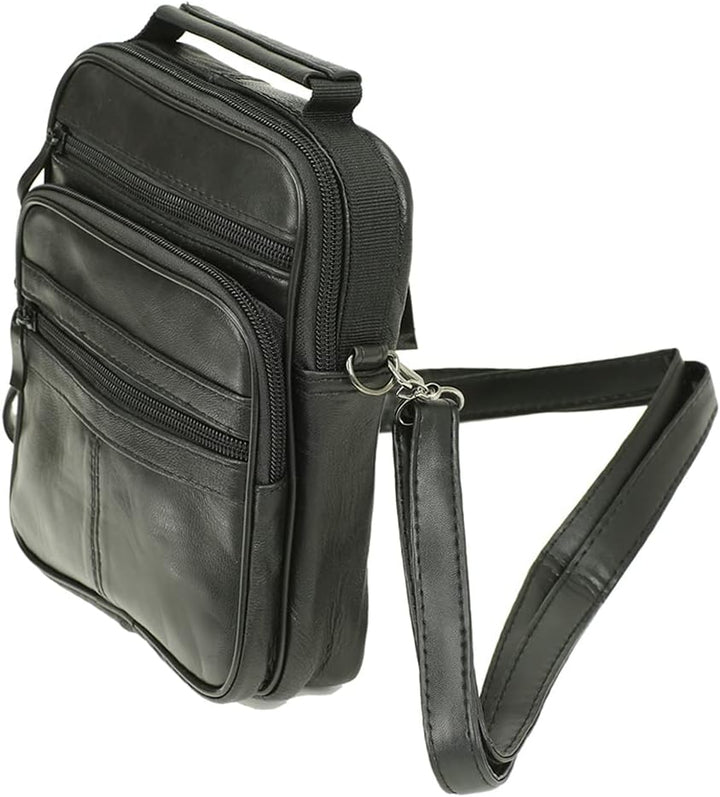 Echt Leder Herren Arbeitstasche Umhängetasche Herrentasche Schultertasche Messenger Flugbegleiter Sc