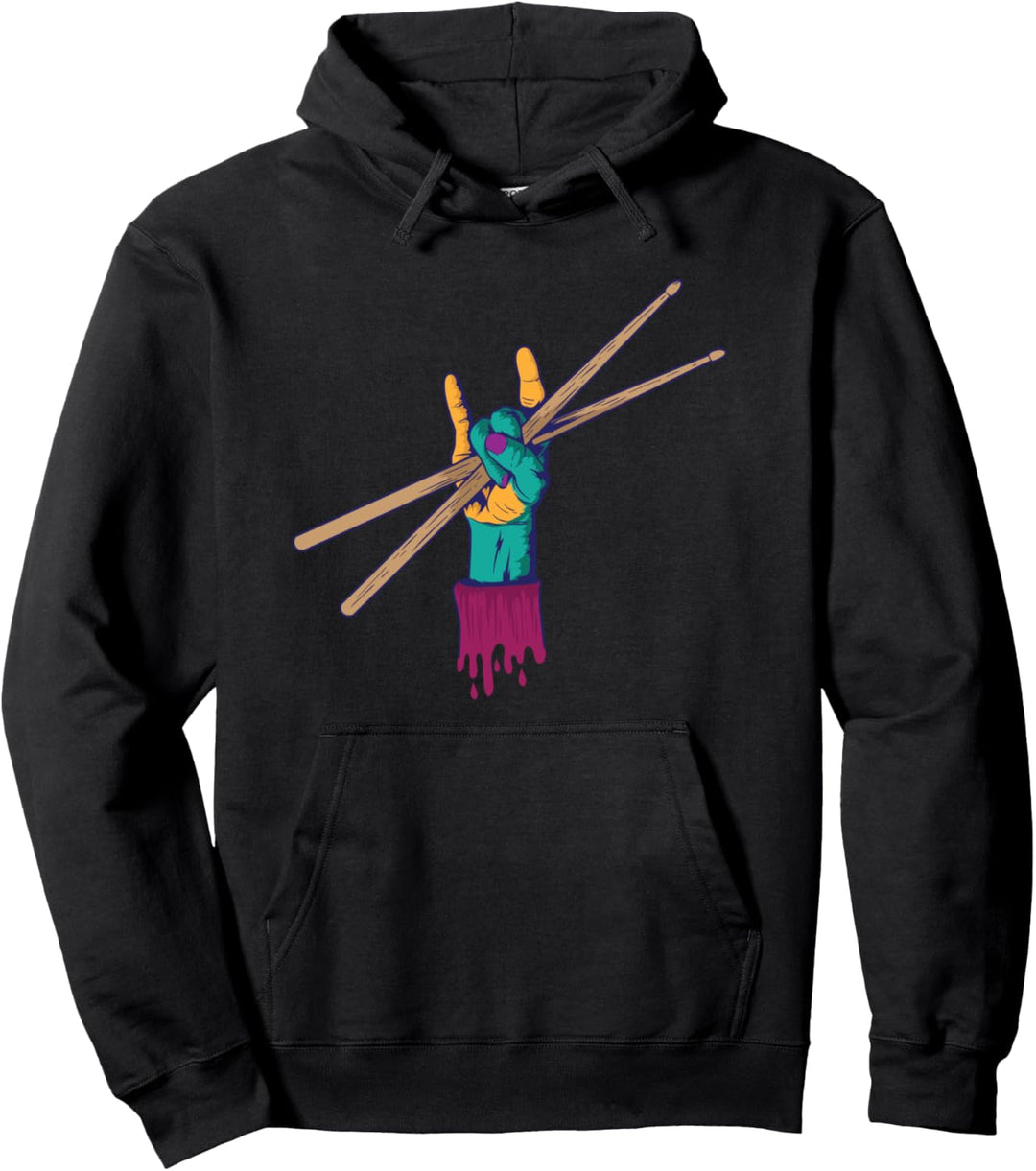 Musik Drumsticks Drummer Beat Pullover Hoodie
