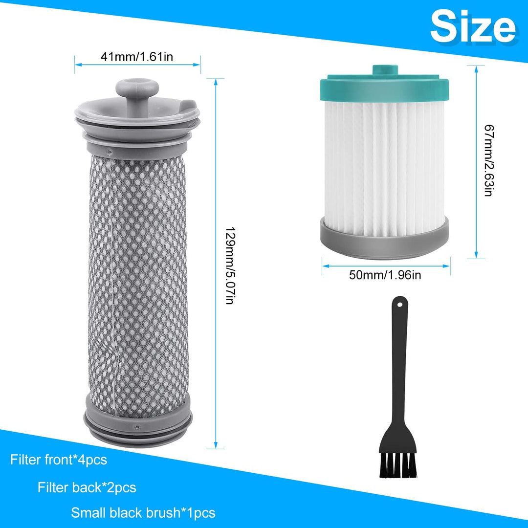 7 Stück Ersatzfilter Staubsauger Filter Sets, Ersatz HEPA Filter für Tineco A10 A11 A12 EA10, 4 Vorf