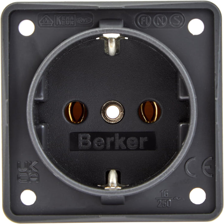 Berker 941852505 - Berk Steckdose SCHUKO (5 Stück Steckdose)