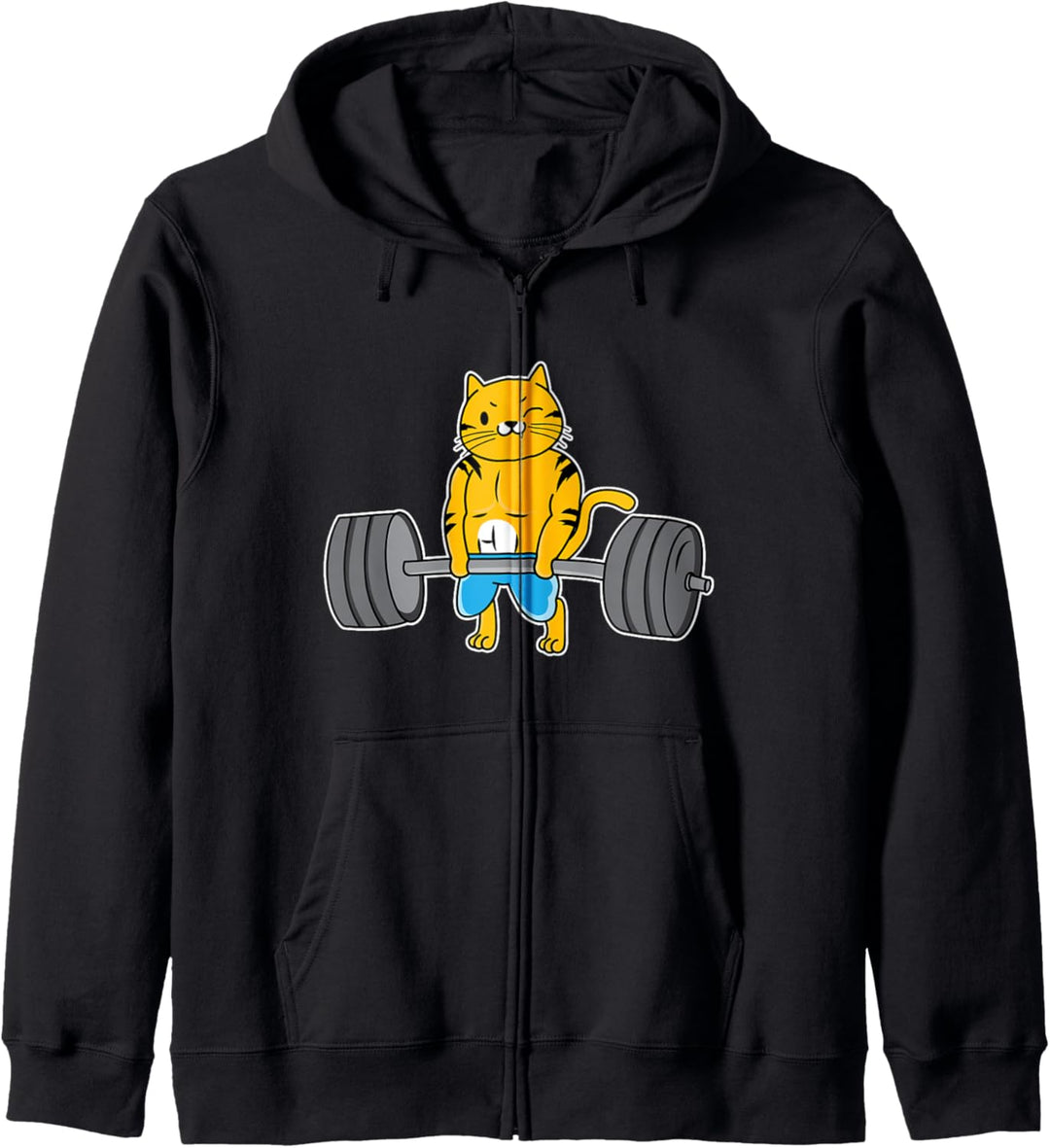 Katzen Deadlift Powerlifting Gewichtheber I Cooles Katzen Kapuzenjacke