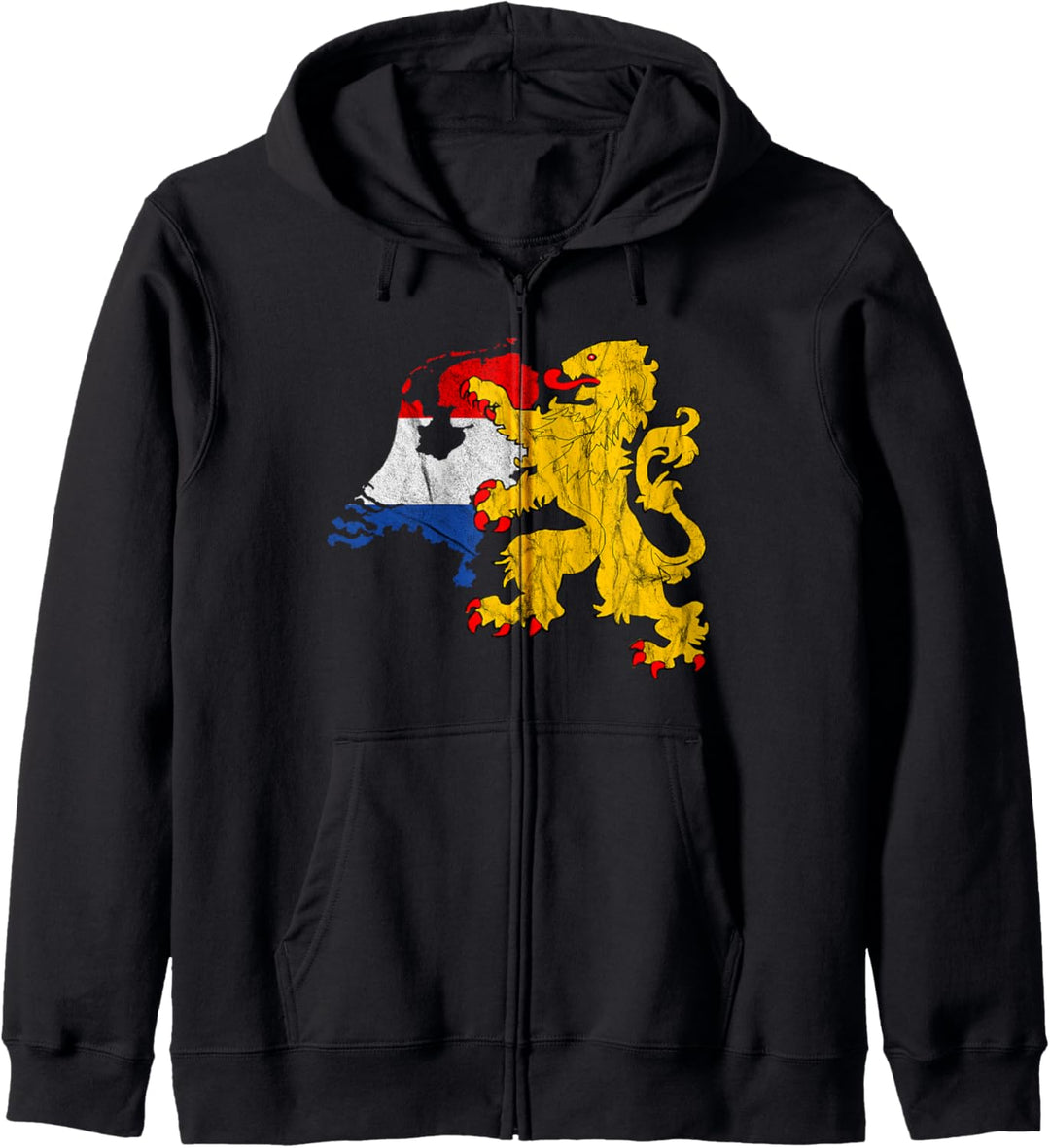 Niederlande Karte Oranje Löwe Nederland Wappen Holland Kapuzenjacke