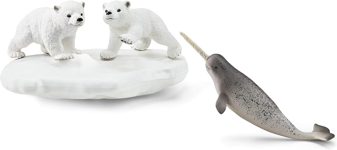 SCHLEICH 42531 Eisbären-Rutschpartie, für Kinder ab 3+ Jahren, WILD Life - Spielset FFP, FFP