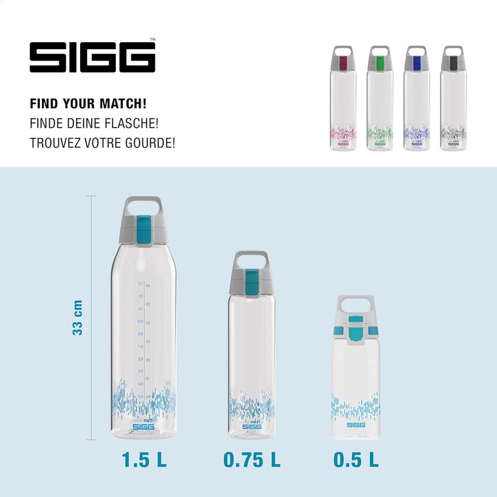 SIGG - Tritan Renew Trinkflasche - Total Clear ONE - Für Kohlensäurehaltige Getränke Geeignet - Spül