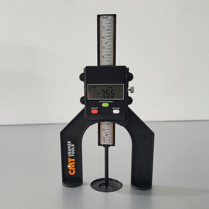 CMT dhg-001 Digitaler Messschieber-Werkzeug mit Tiefenanschlag 0 – 80 mm, schwarz