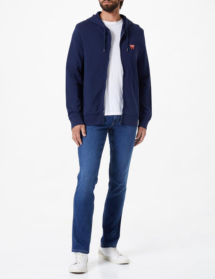 All Terrain Gear by Wrangler Herren Kapuzenpullover mit Reissverschluss Sweatshirt L Navy, L Navy