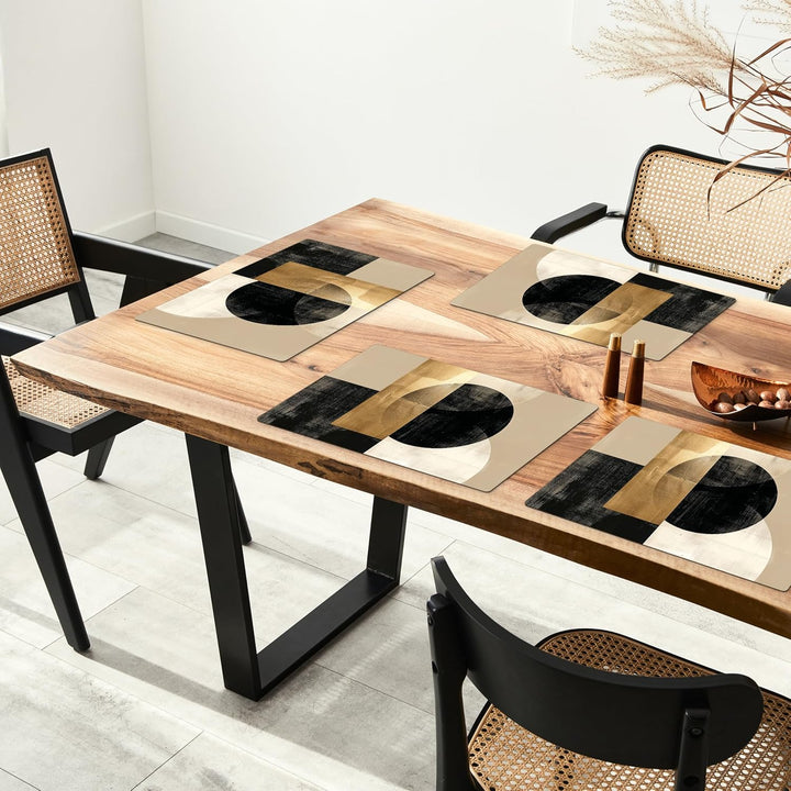 KitchenYeah© Platzsets Abwaschbar 6-Teilig 45x30 cm Tischsets Platzdeckchen Platzset Unterlage Tisch