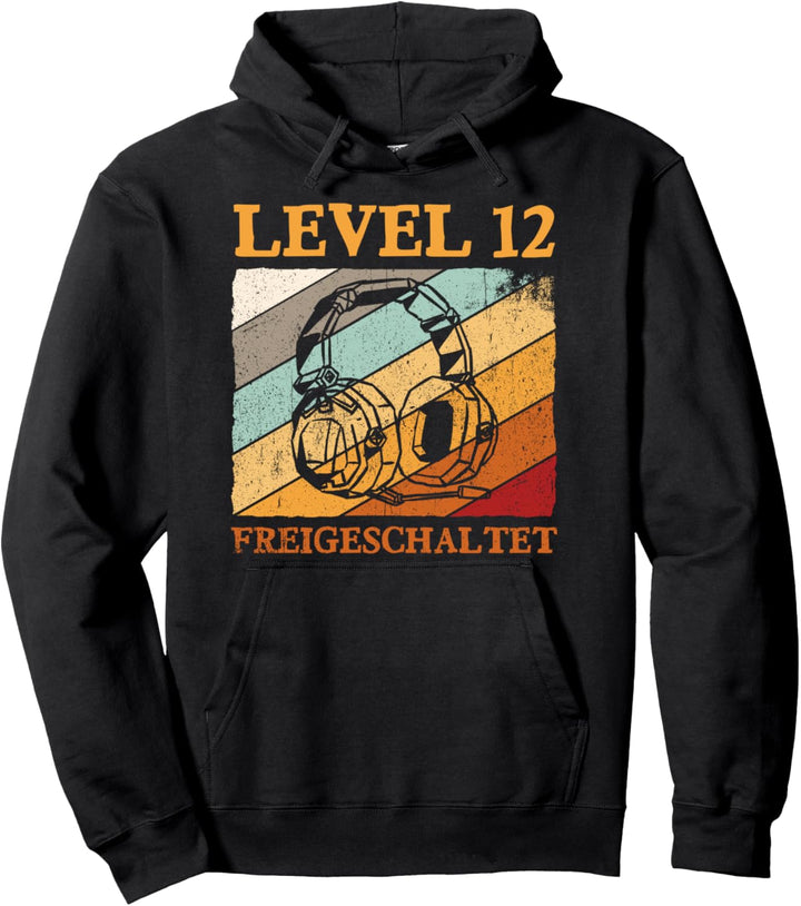 12.Geburtstag Jungen Video Gamer Level 12 freigeschaltet Pullover Hoodie
