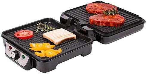 TZS First Austria Elektro-Tischgrill | Grillplatte für Fleisch &amp; Gemüse | Kontaktgrill mit Antihaftb