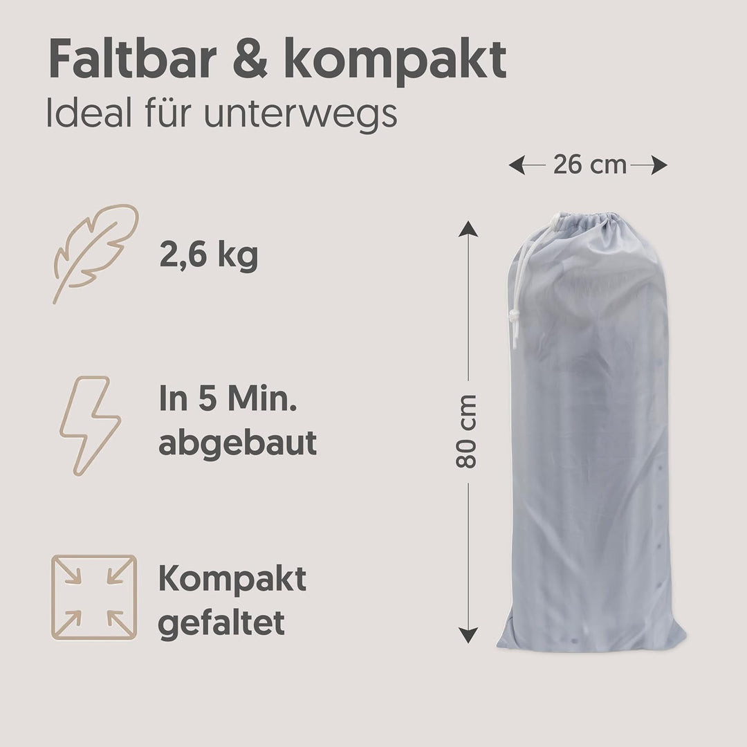 Interbaby BR006 Bettgitter 1.50 für Babys und Kinder - Sternmodel, grau, 3 kg, Sternmodel 150 cm