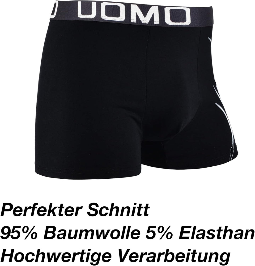 L&K 10er Pack Herren Boxershorts Men Retroshorts mit tollem Muster Baumwolle 1102 M 1114-8er Pack, M