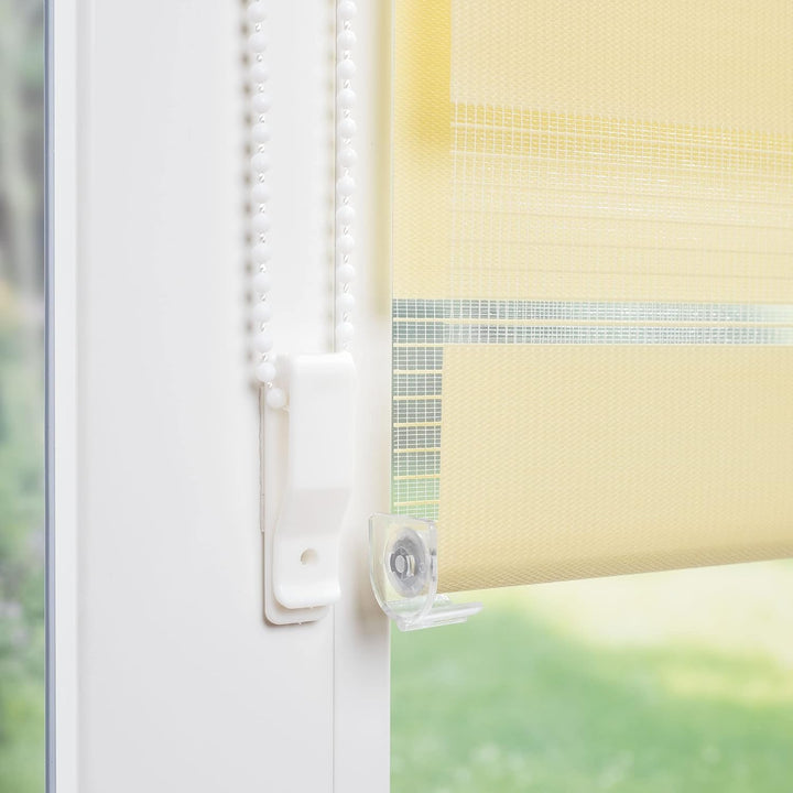 Liedeco® Duo Rollo Klemmfix - 80 x 210 cm Lemon Yellow/lichtdurchlässig/stufenlos verstellbar/leicht