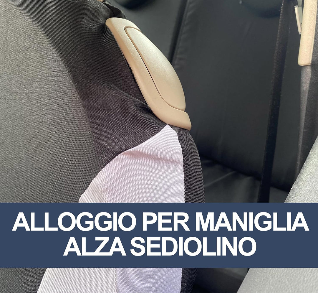 Auto Accessori Lupex Autositzbezüge kompatibel mit Cinquecento 500, hergestellt in Italien, Polyeste