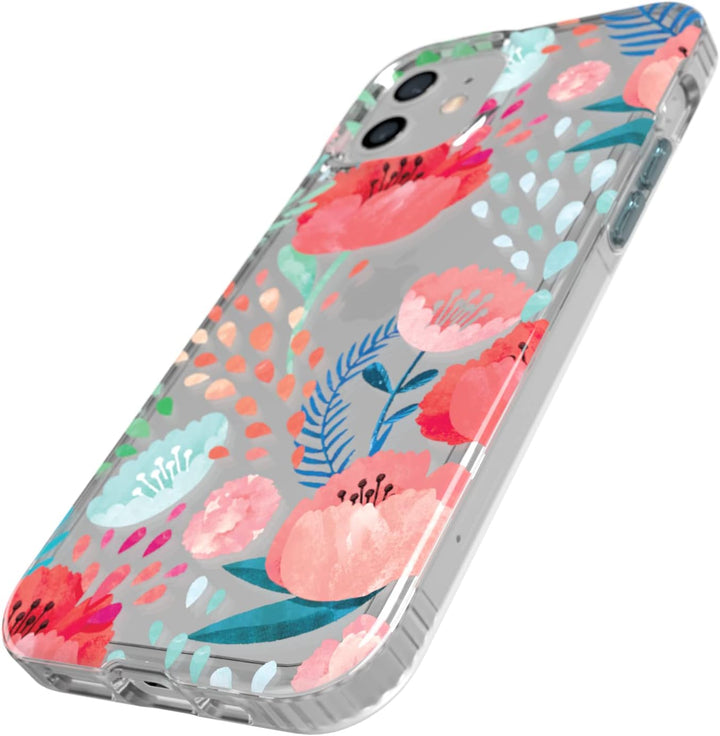 tech21 Evo Art Botanischer Garten für iPhone 12/12 Pro - Schutzhülle mit 10 Fuss Multi-Drop-Schutz u