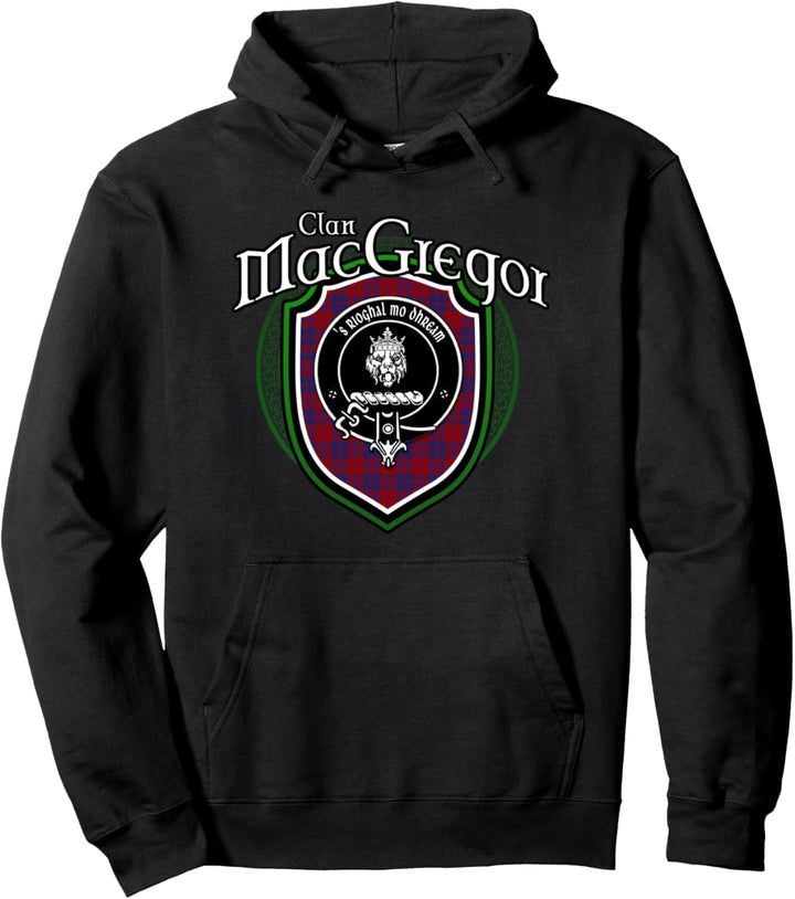 MacGregor Clan Wappen | Schottischer Clan MacGregor Familienabzeichen Pullover Hoodie