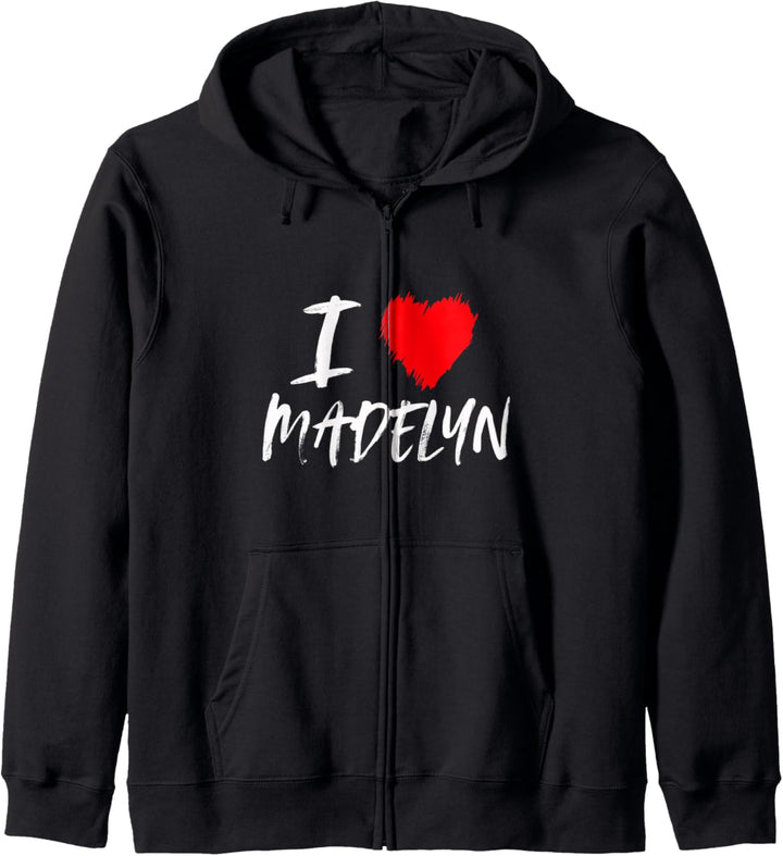 Ich liebe Madelyn Tochter Ehefrau Mama Enkelin Freundin Kapuzenjacke