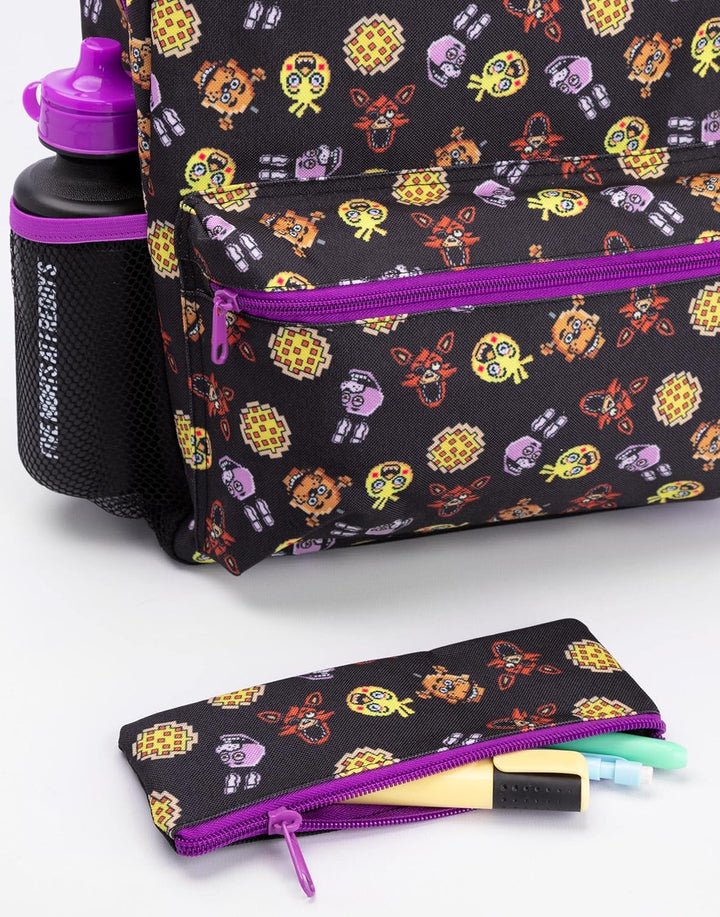 Five Nights At Freddys Rucksack Set Kinder 4 Stück Lunchbox Wasserflasche